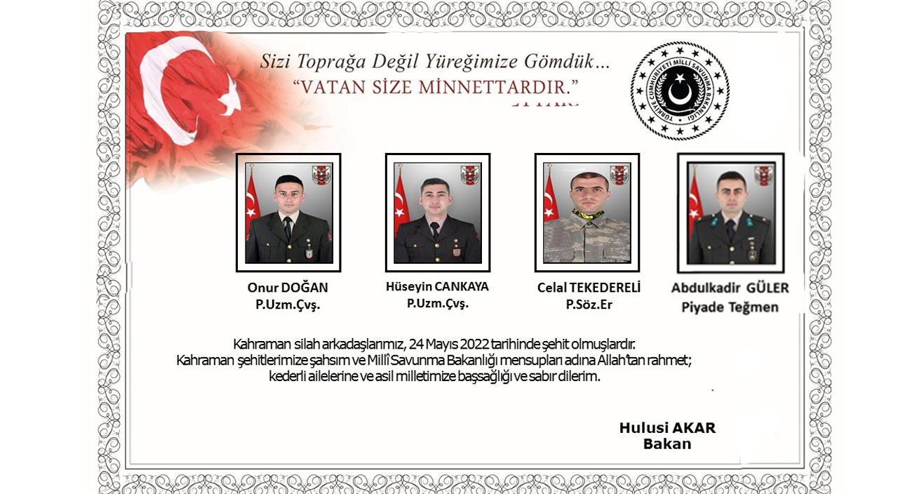 Pençe-Kilit'ten acı haber! Şehit sayısı 5'e yükseldi, 2 askerimiz yaralı Pençe-Kilit'ten acı haber! Şehit sayısı 5'e yükseldi, 2 askerimiz yaralı