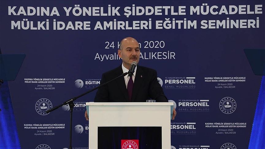 Soylu'dan kadına şiddet mesajı: Bu iş tweet atılarak halledilebilecek bir konu değil