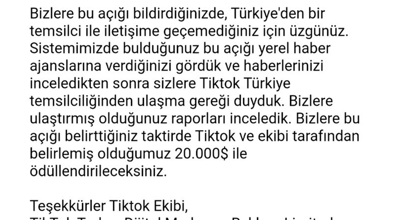 TikTok'un açığını bulan gençler 20 bin dolarlık teklifi reddetti