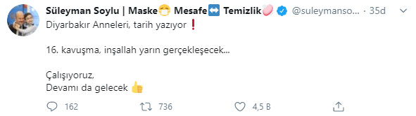 Bakan Soylu Twitter'dan müjdeyi verdi