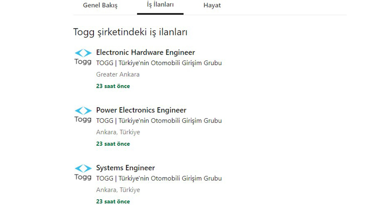 Yerli otomobil için arıyor: Togg resmi hesabından yayınladı Yerli otomobil için arıyor: Togg resmi hesabından yayınladı