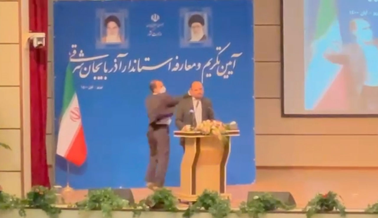 İran'da Türk bölgesine atanan 'katil' valiye tokat