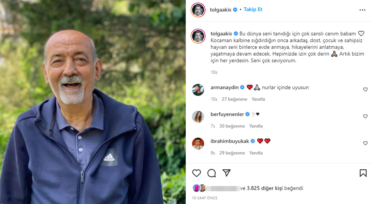Ünlü çiftin acı günü: Tolga Akış'ın babası hayatını kaybetti Ünlü çiftin acı günü: Tolga Akış'ın babası hayatını kaybetti
