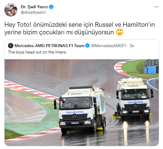 Mercedes paylaştı, Tuzla Belediyesi cevap verdi