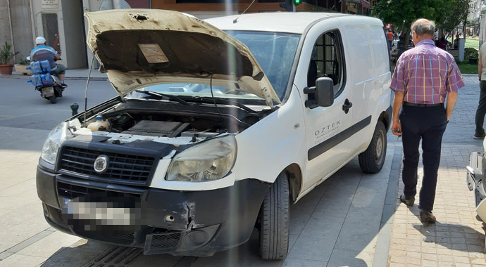 Tramvay kazası ucuz atlatıldı