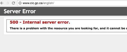 Kanada Göçmenlik Bürosunun internet sitesi çöktü