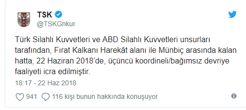 TSK tarafından üçüncü devriye