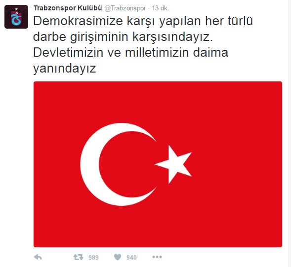 Dört büyükler darbe girişimine tepki gösterdi