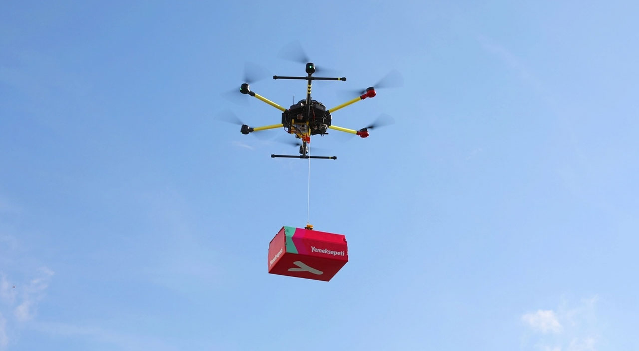 Yemeksepeti’nden bir ilk! İnsansız hava araçlarıyla gıda teslimatı dönemi başlıyor