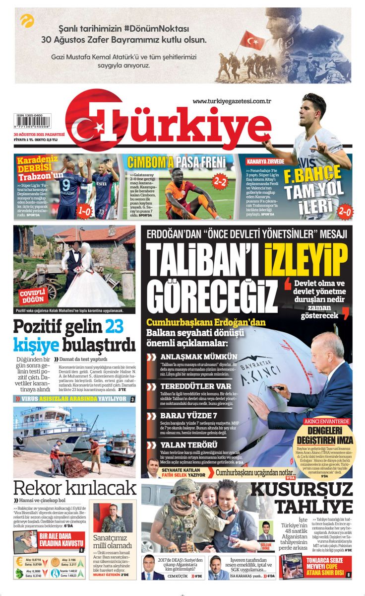 Erdoğan: Taliban’ın açıklamaları ılımlı ama tereddütler var