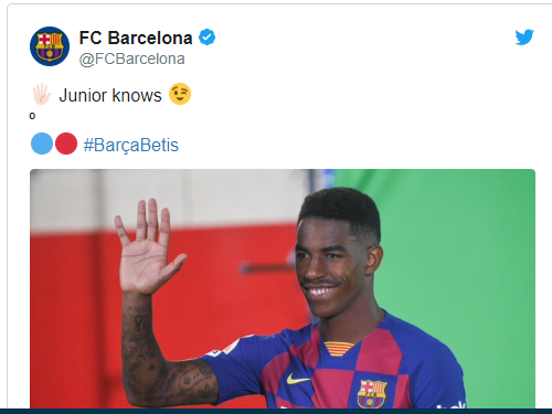 Barcelona'dan Real Betis'e 'tweet' özrü