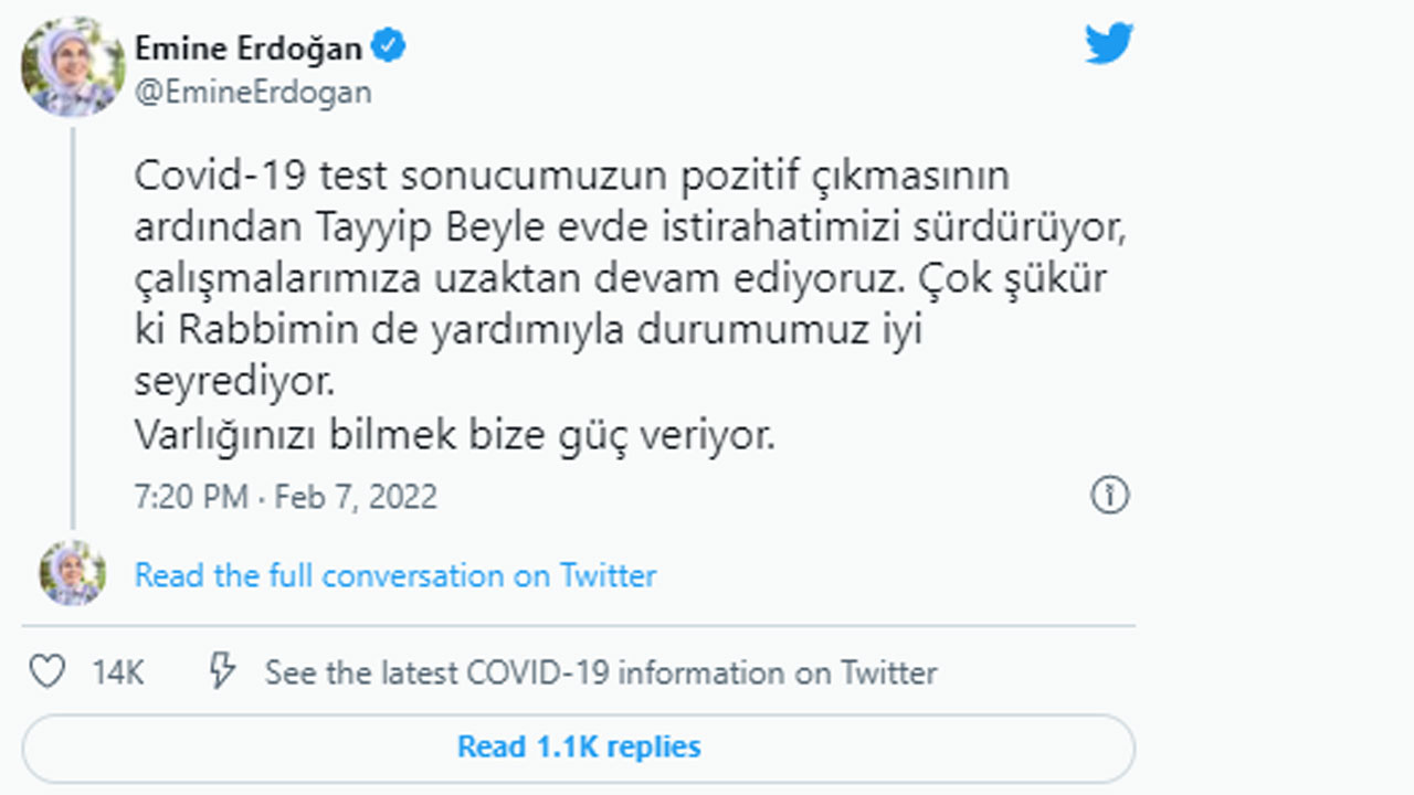 Sağlık durumları nasıl? Emine Erdoğan sosyal medyadan duyurdu