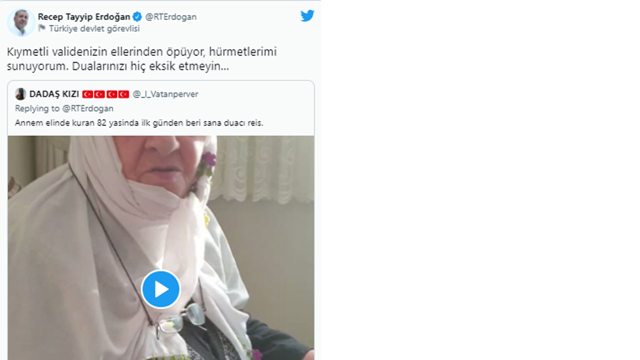 Cumhurbaşkanı Erdoğan'dan vatandaşlara teşekkür: Dualarınızı eksik etmeyin