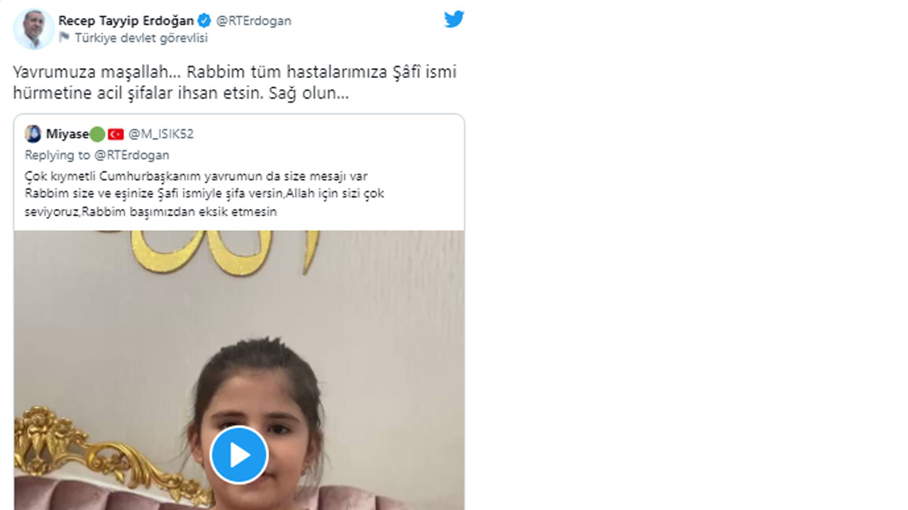 Cumhurbaşkanı Erdoğan'dan vatandaşlara teşekkür: Dualarınızı eksik etmeyin