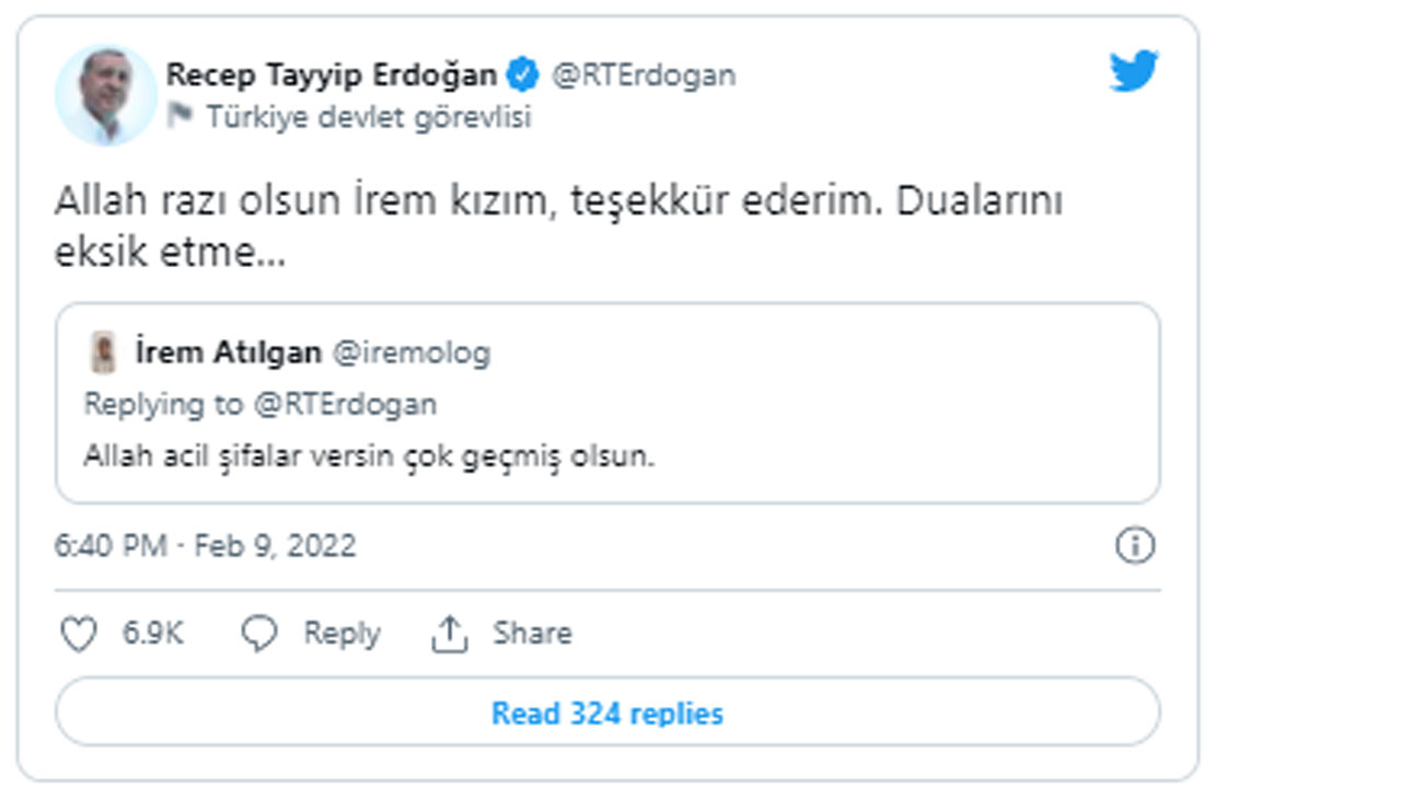 Cumhurbaşkanı Erdoğan'dan vatandaşlara teşekkür: Dualarınızı eksik etmeyin