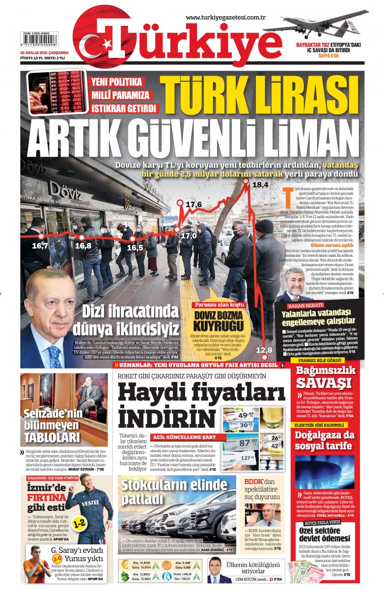 Türk lirası güvenli liman: Bir günde yaklaşık 2,5 milyar dolar sattık