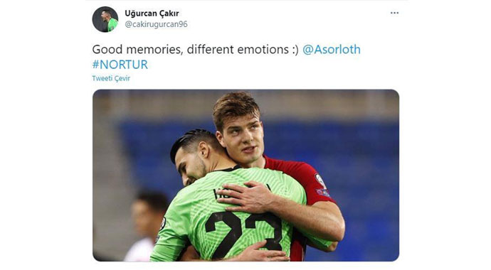 Uğurcan Çakır'dan Sörloth paylaşımı