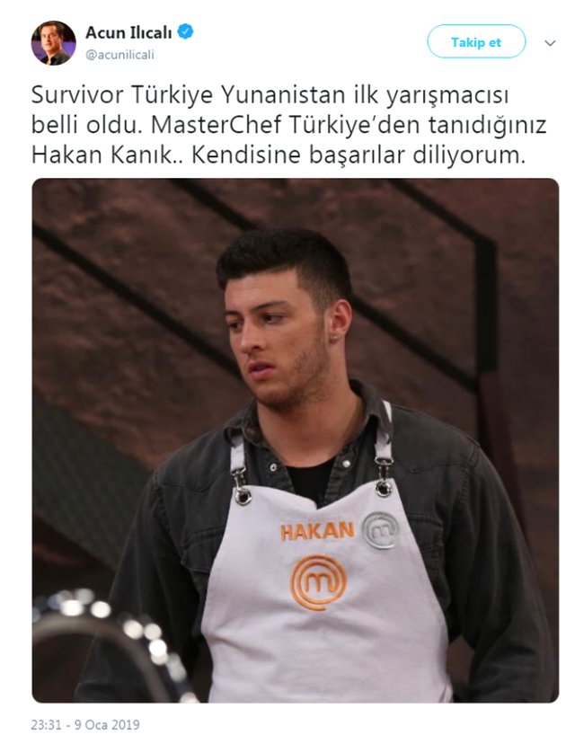 Acun Ilıcalı, Survivor adasına ilk adımını attı