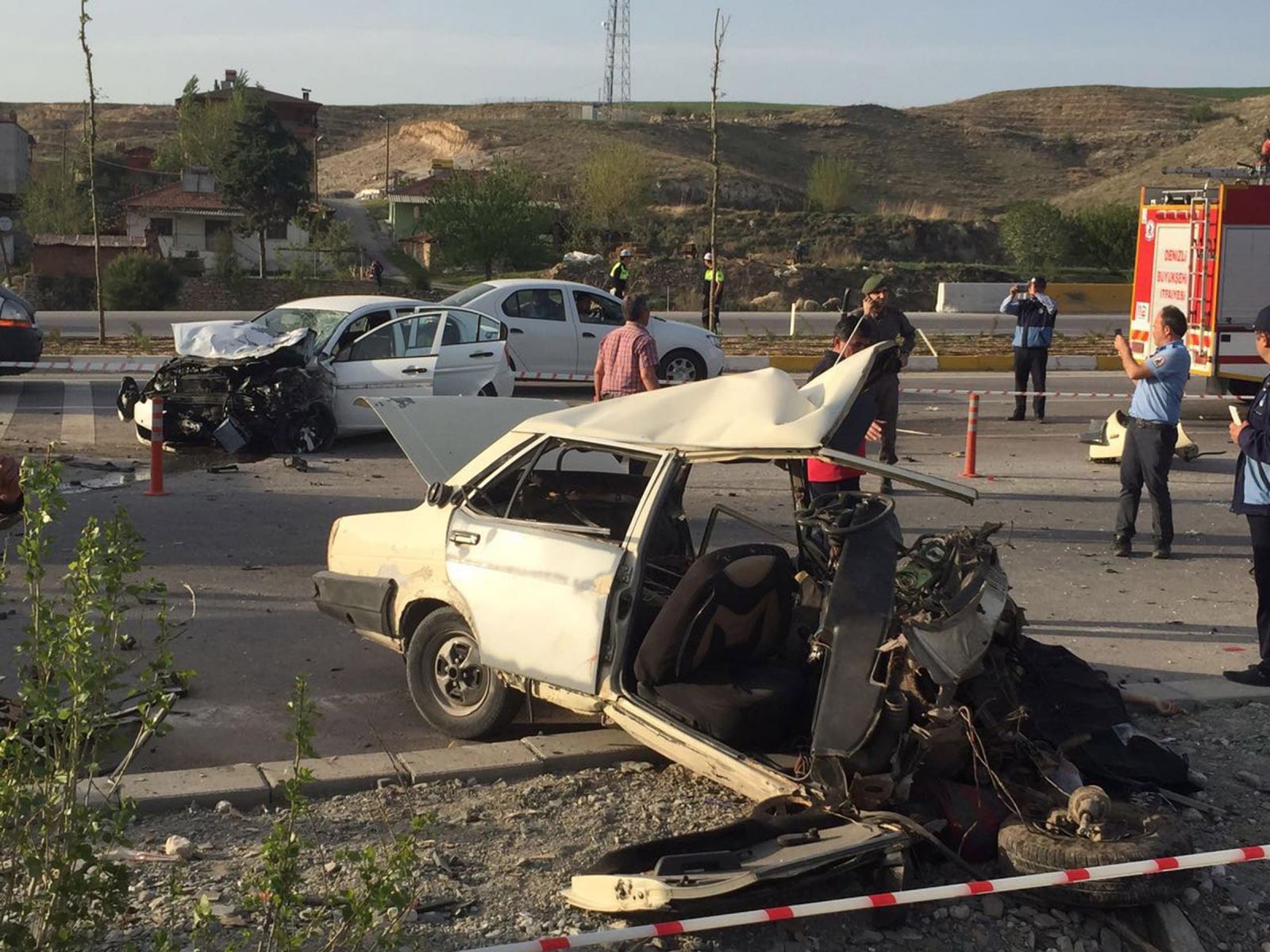 Denizli'de katliam gibi kaza