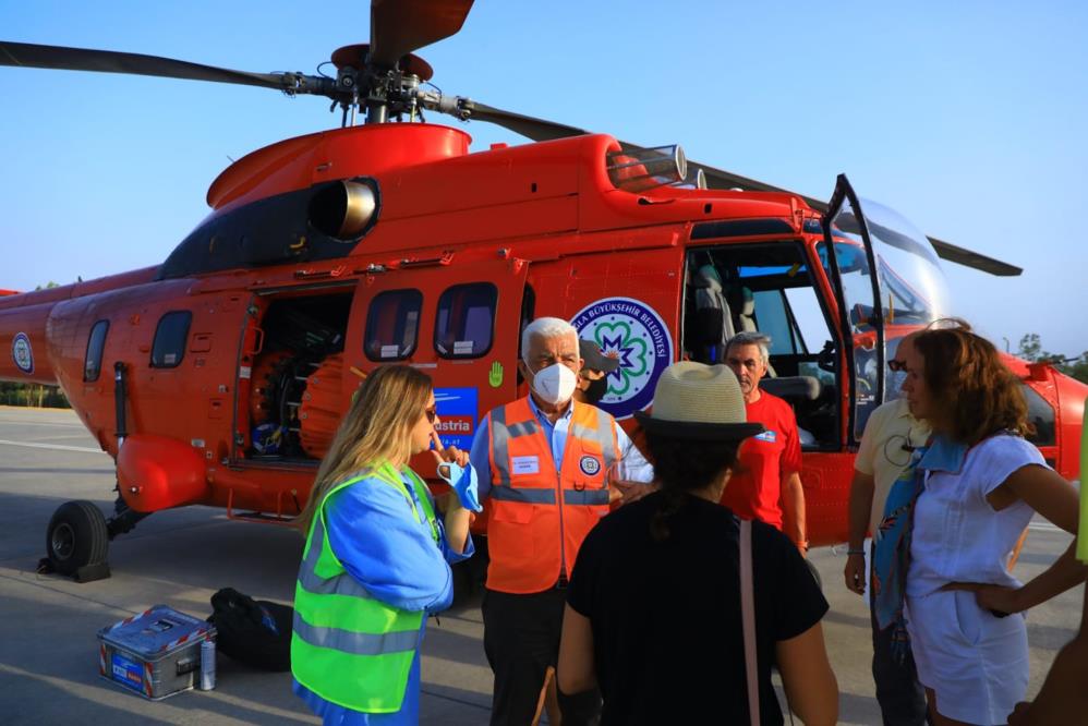 Muğla Belediyesi yangın söndürme helikopteri getirtti