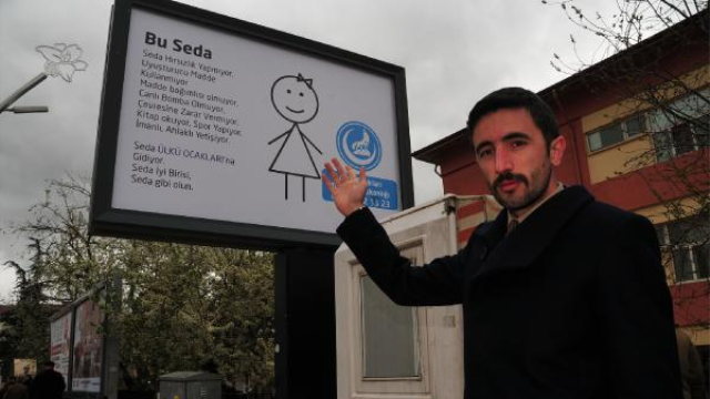 Tokat'ta Ülkü Ocakları'ndan ilginç afiş