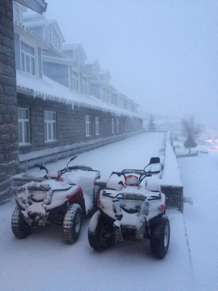 Uludağ'da kar kalınlığı 15 santime ulaştı