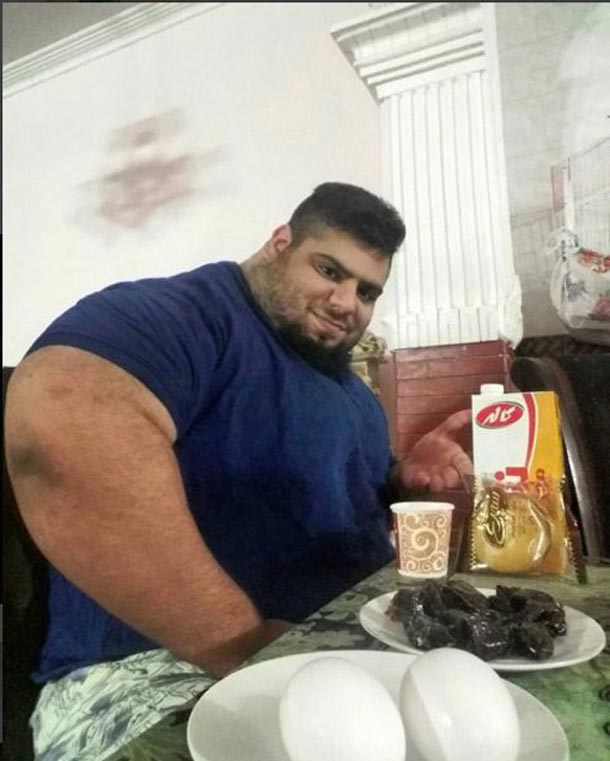İranlı Hulk fenomen oldu