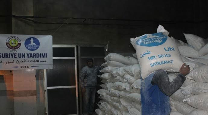 615 ton un savaş mağdurlarına gitti