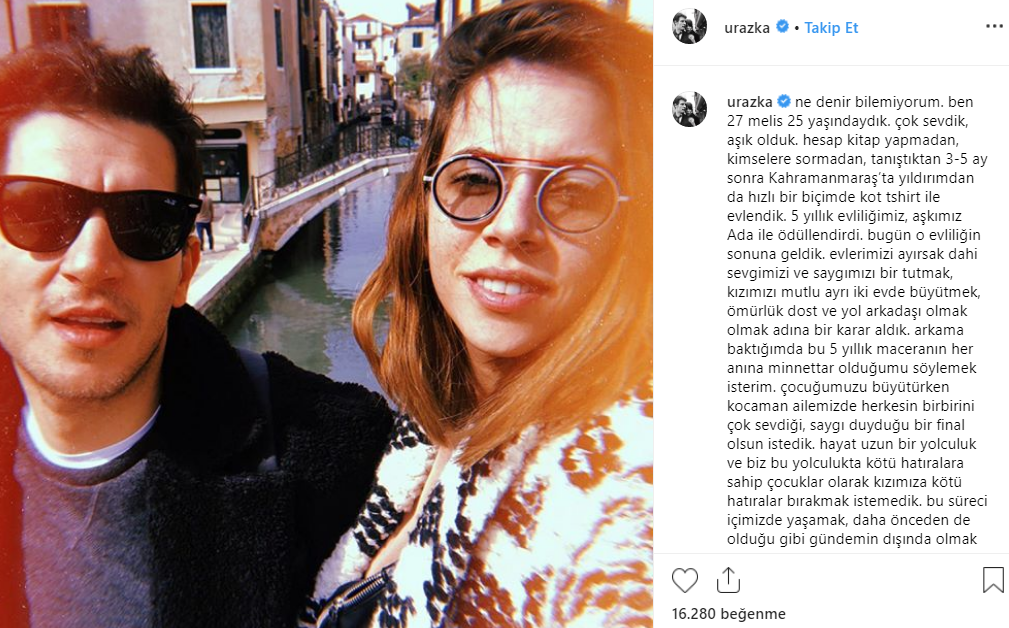 Uraz Kaygılaroğlu ve Melis İşiten boşanma kararı aldı