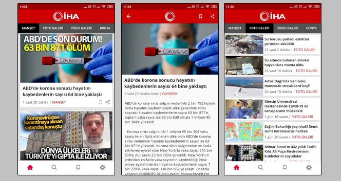İHA'nın Android uygulaması yenilendi