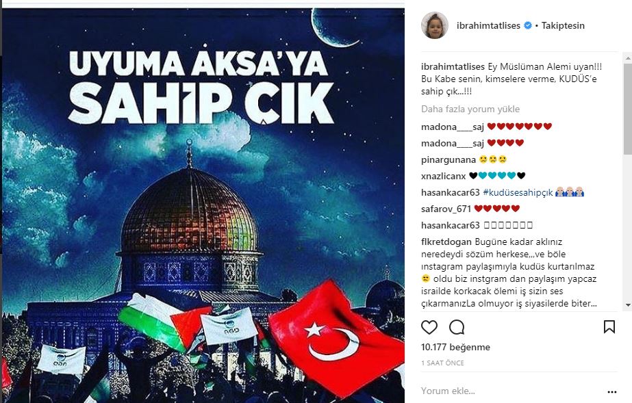 İbrahim Tatlıses'ten Kudüs çağrısı