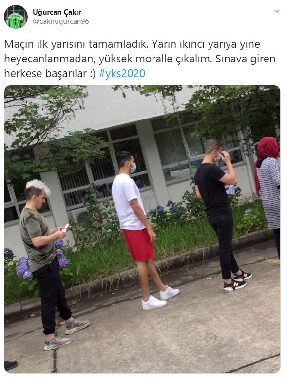 YKS kuyruğunda Milli futbolcu!