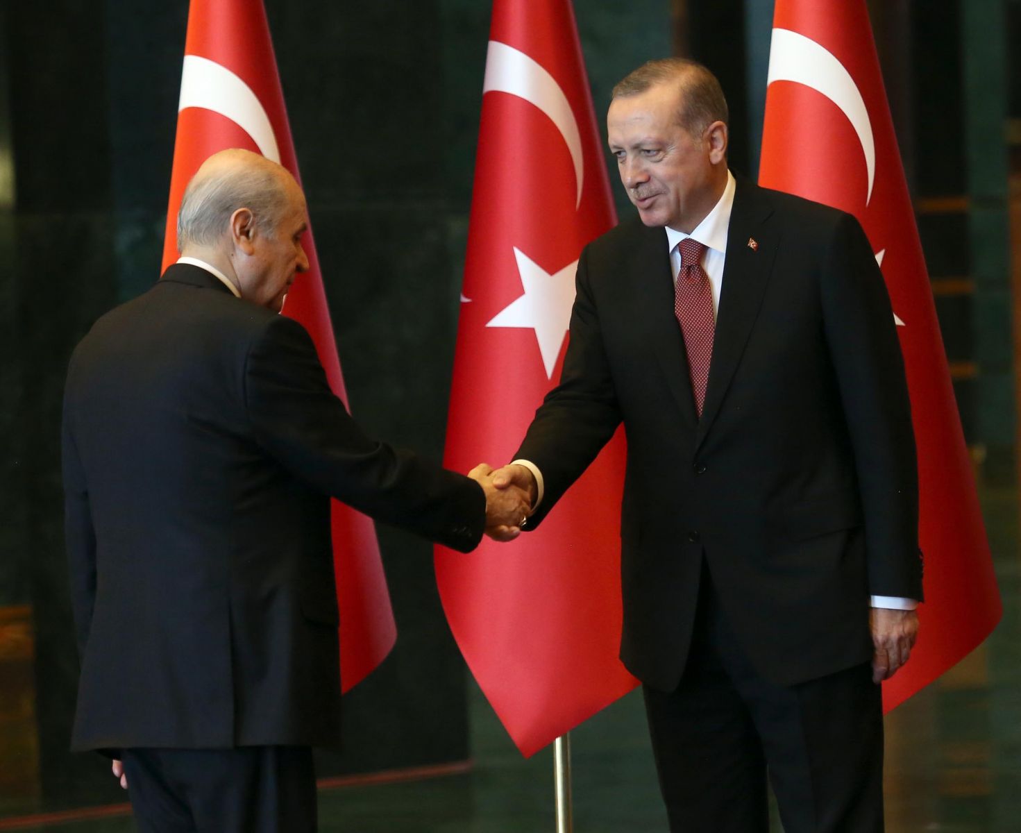 Devlet Bahçeli ilk kez 29 Ekim kutlaması için Beştepe'de