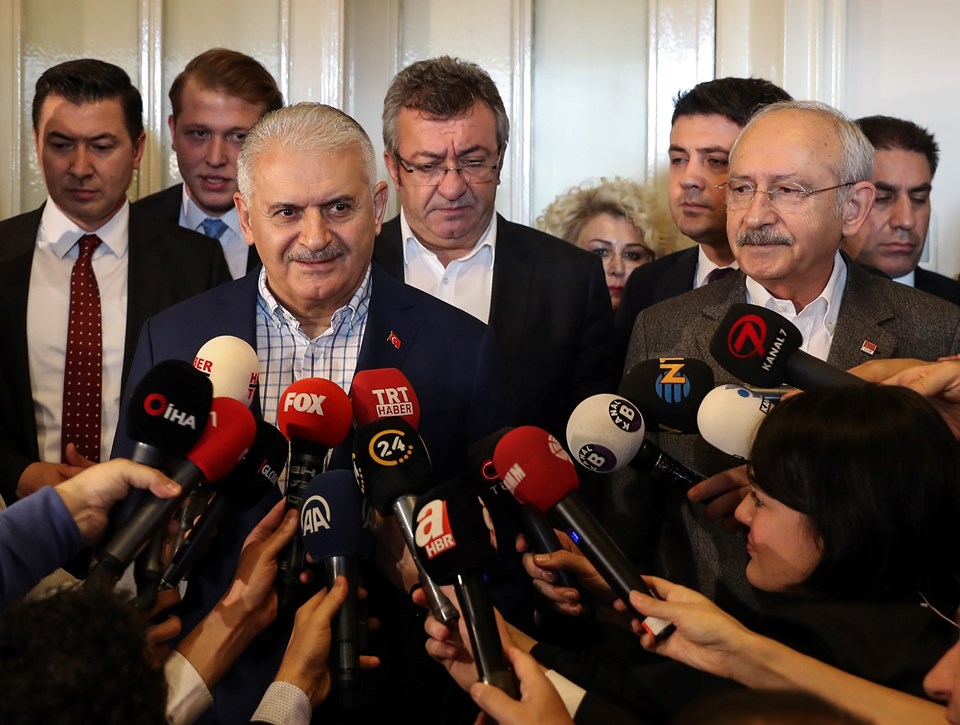 Meclis Başkanı Binali Yıldırım ile CHP Genel Başkanı Kılıçdaroğlu'nun görüşmesi sona erdi