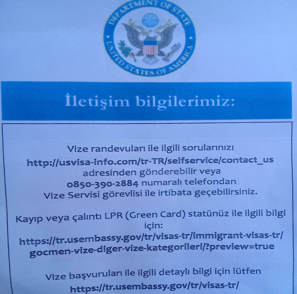 ABD Başkonsolosluğuna kimse alınmıyor! Vize için gelenlere mesaj kağıdı veriliyor