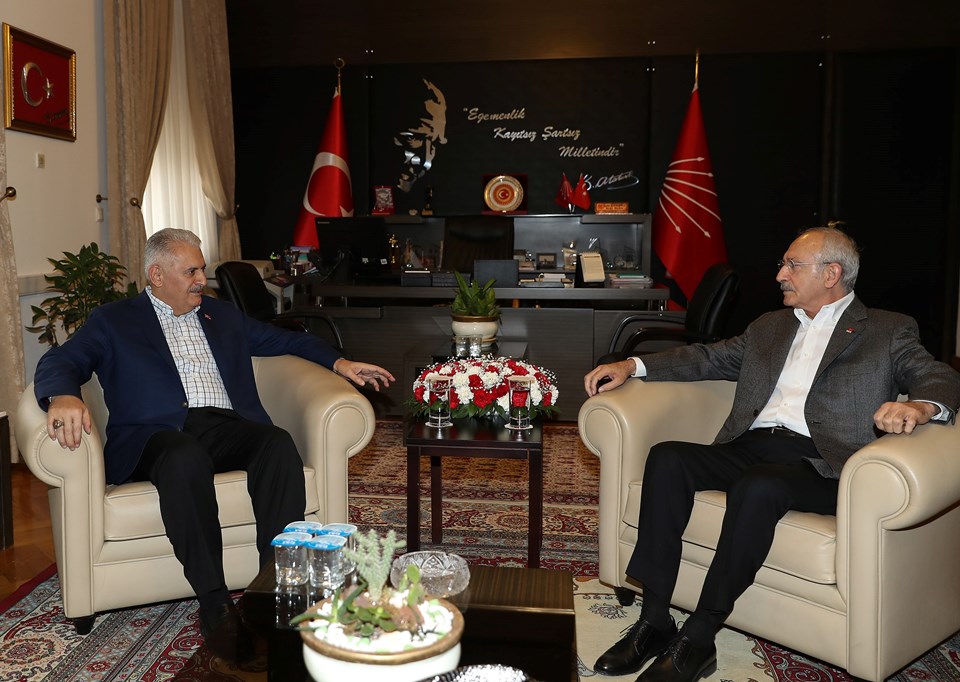 Meclis Başkanı Binali Yıldırım ile CHP Genel Başkanı Kılıçdaroğlu'nun görüşmesi sona erdi