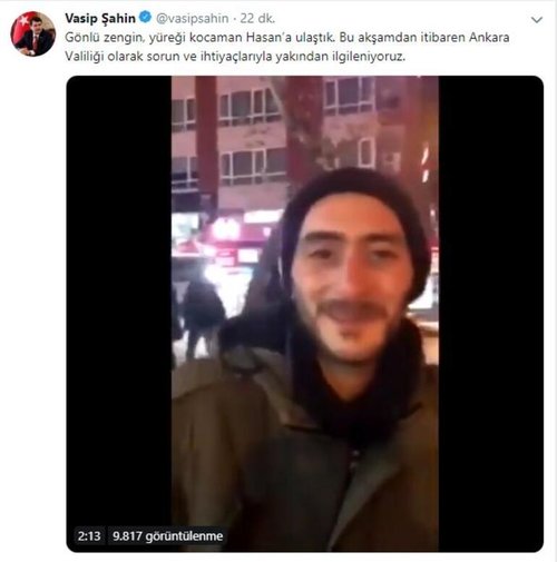 Valilik Hasan için harekete geçti