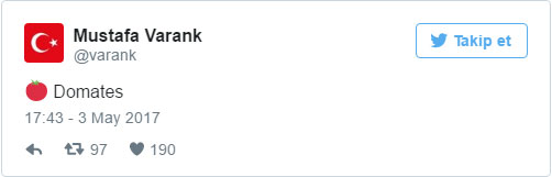 Siyasilerden Türk domatesine Twitter'dan destek