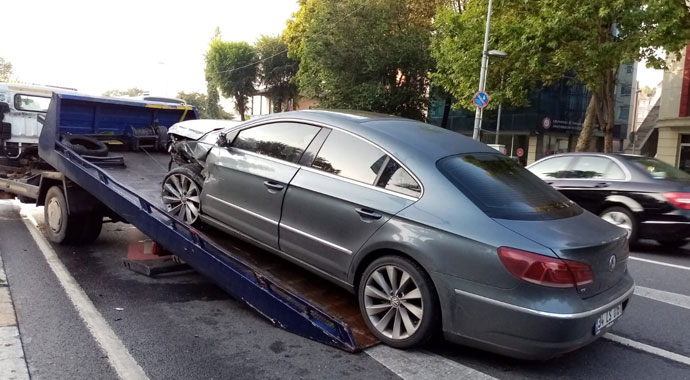 Vatan Caddesinde trafik kazası: 1 yaralı