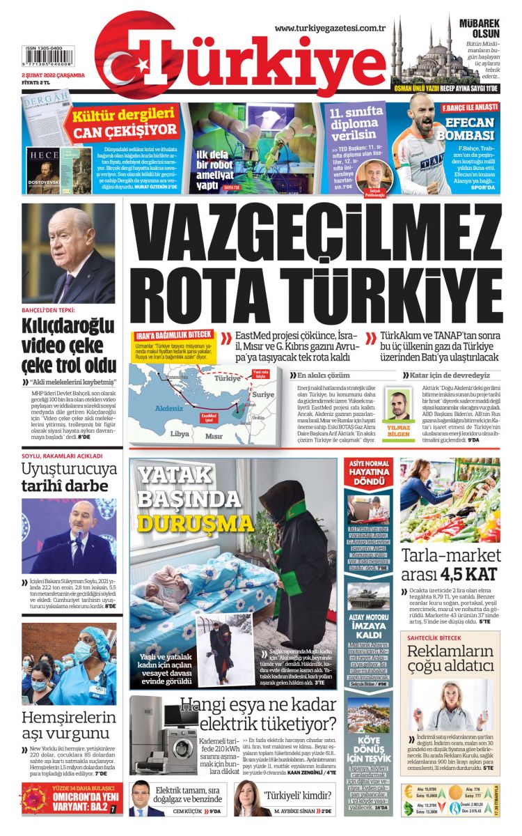 Enerjide mecburi rota Türkiye