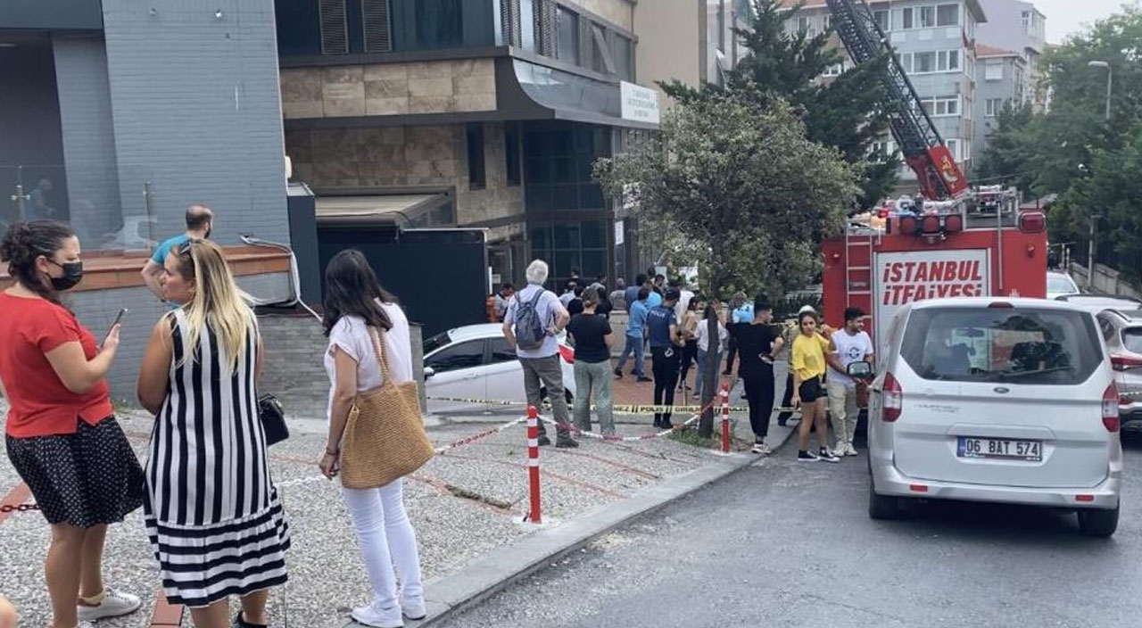 Beiktaş'ta Sait Çiftçi Devlet Hastanesi'n ek hizmet binasında yangın çıktı