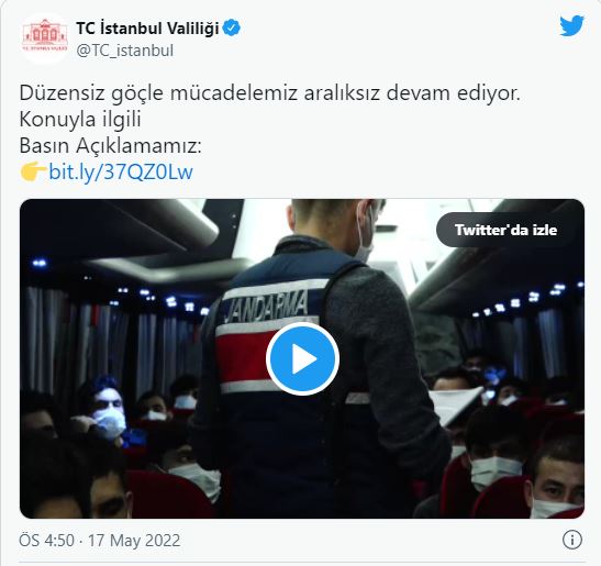 İstanbul Valiliği açıkladı: Son bir hafta içinde 17.116 düzensiz göçmen yakalandı