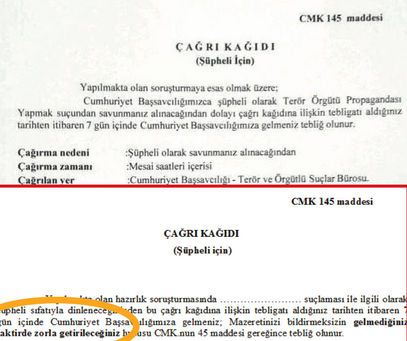 İfadeye çağrılan vekillere zorla getirilme yok!