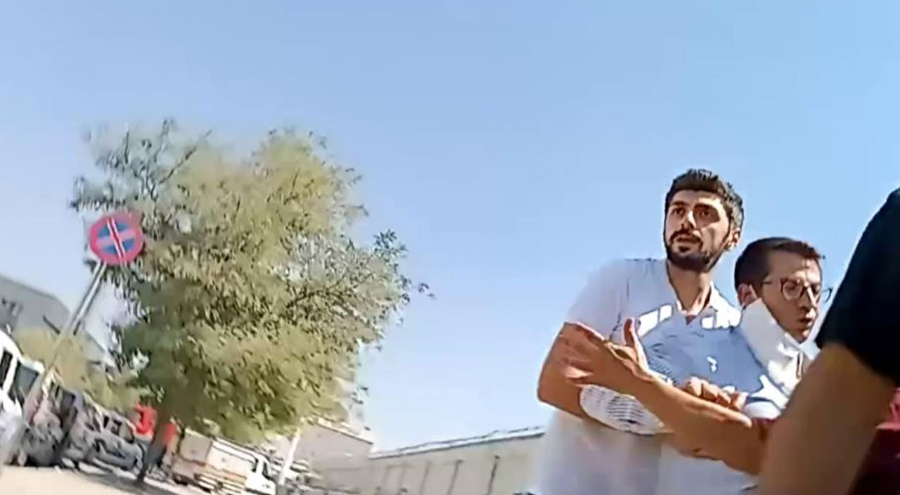 Canlı yayında İHA muhabirine çirkin saldırı