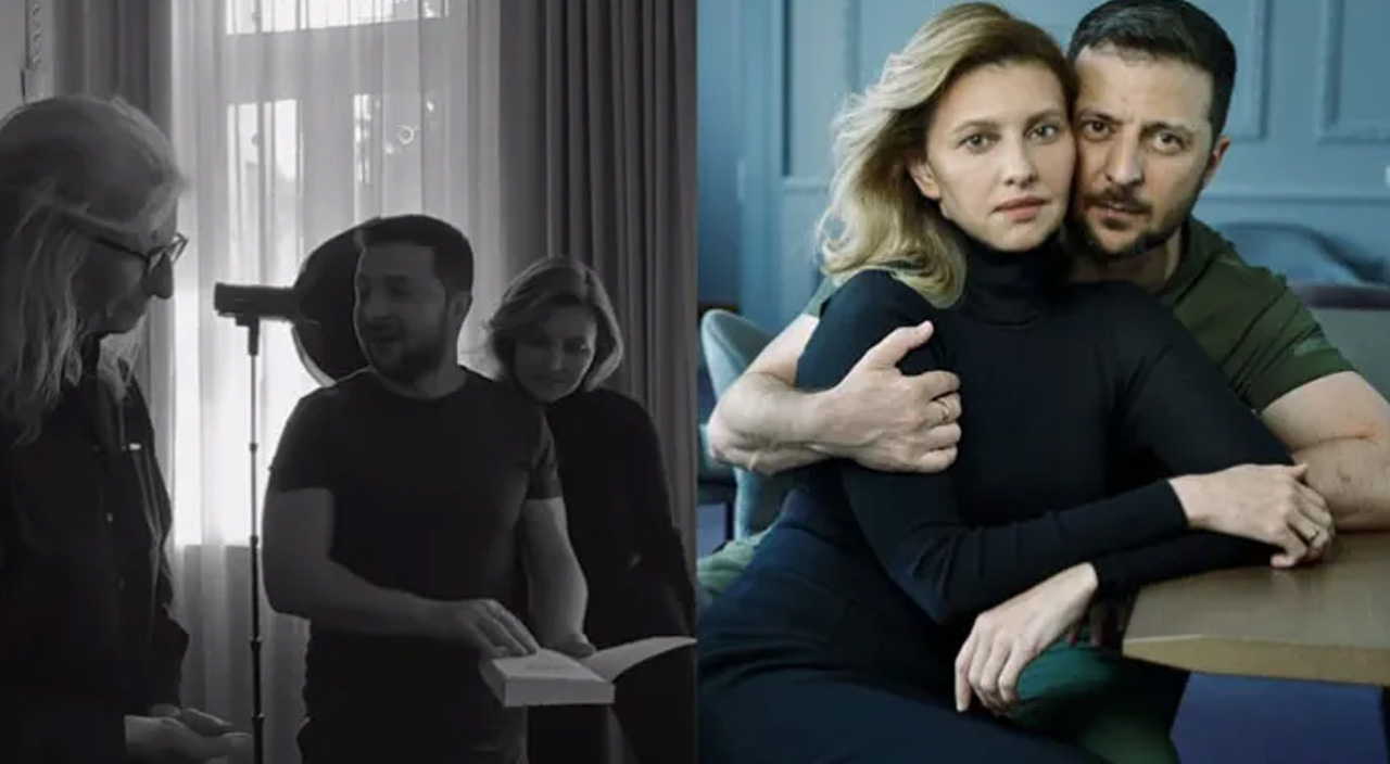 Asker cephede Zelenskiy çekimde! Bu pozlara tepki yağdı