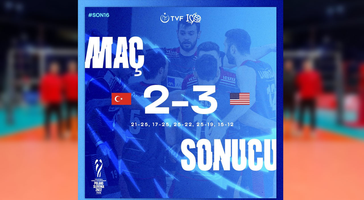 2022 FIVB Dünya Şampiyonası... A Milli Erkek Voleybol Takımı, ABD'yi elinden kaçırdı 3-2