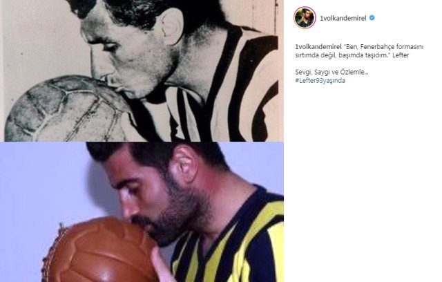 Alex ve Volkan'dan Lefter paylaşımı