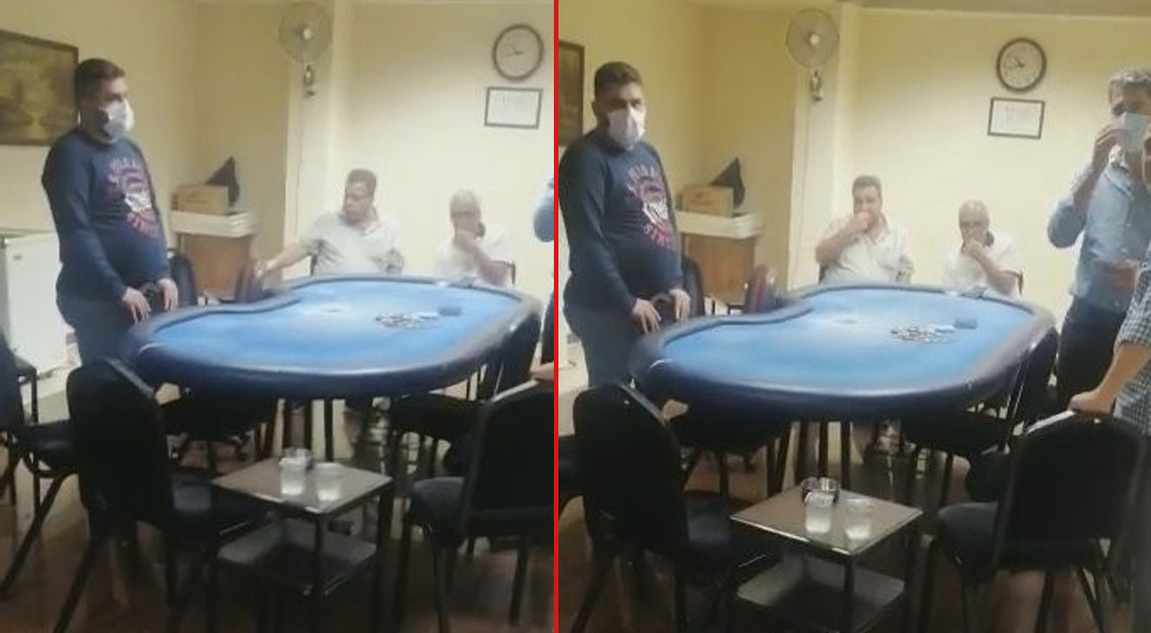 Adana’da kumar baskınında ilginç anlar: Yakalanınca çekirdek çitlemeye başladılar