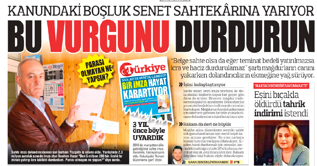 Sahte senet vurgununa çözüm önerisi: ‘El koyma’ yetkisi savcıya verilebilir Sahte senet vurgununa çözüm önerisi: ‘El koyma’ yetkisi savcıya verilebilir