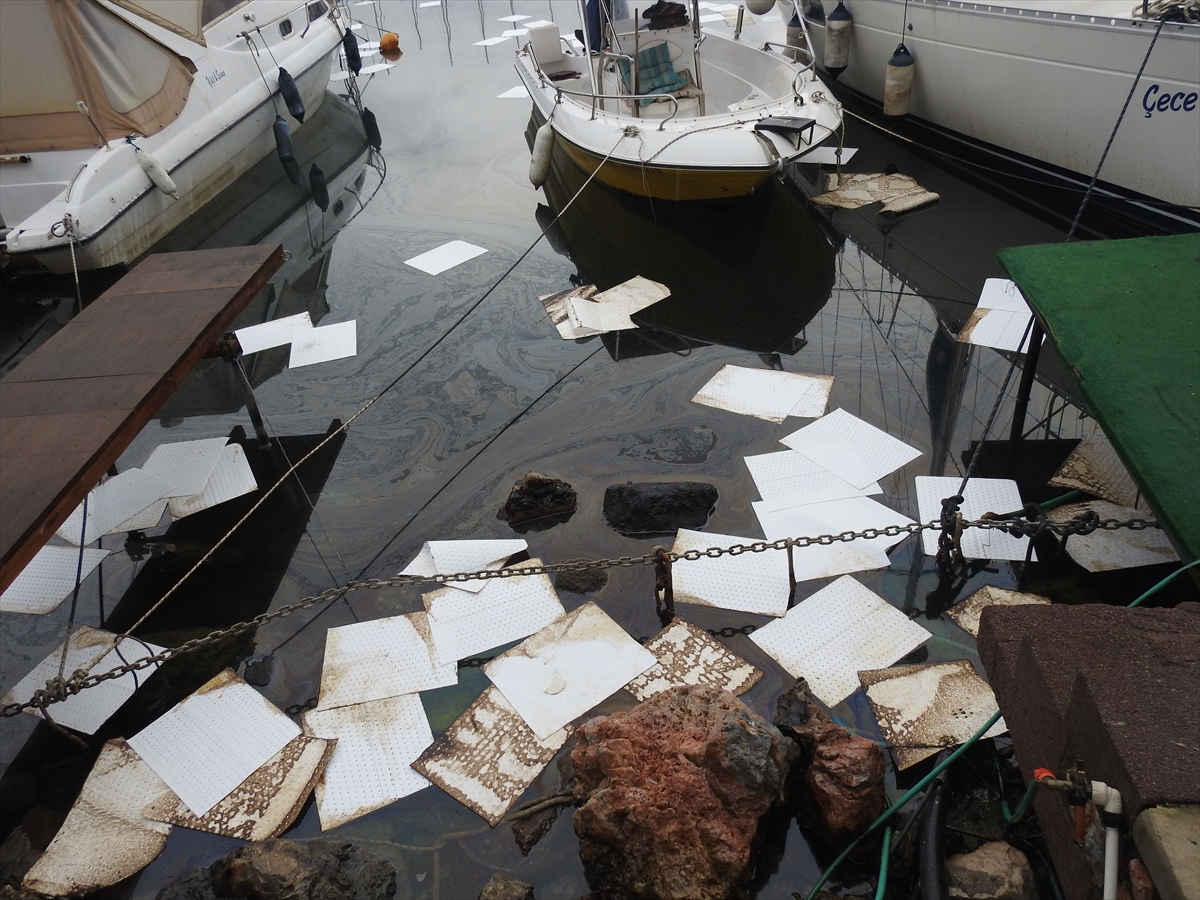 İzmir'de mazot sızması: Liman kapatıldı